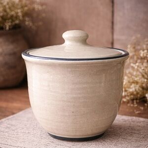 Pfaltzgraff Canister Storage Jar Lid‎ Rustic Farmhouse Kitchen Decor